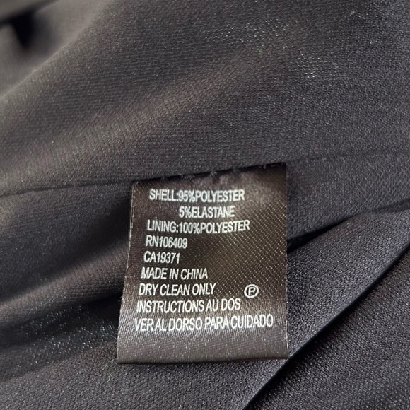 Tahari Black Lace Bell Sleeve Sheath Dress Size 16 Above Knee Cocktail Evening - Picture 7 of 8